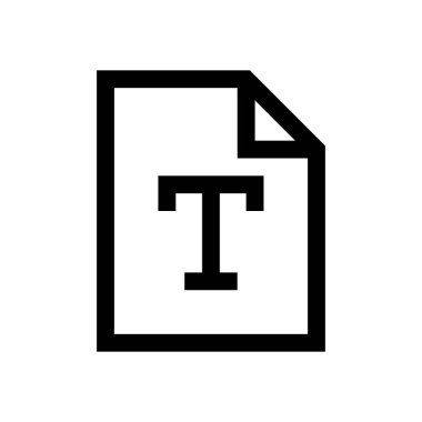 Metin dosyasını mini çizgi, simgesi