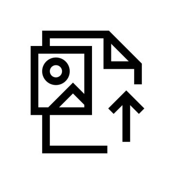 Resim dosyasını mini çizgi, simgesi