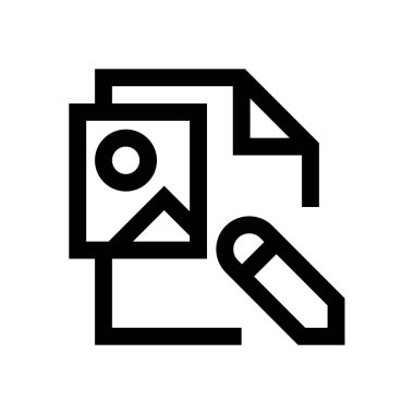 Resim dosyasını mini çizgi, simgesi