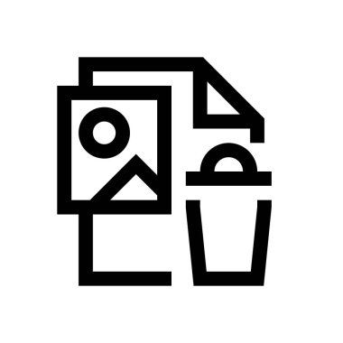 Resim dosyasını mini çizgi, simgesi