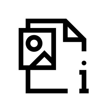 Resim dosyasını mini çizgi, simgesi