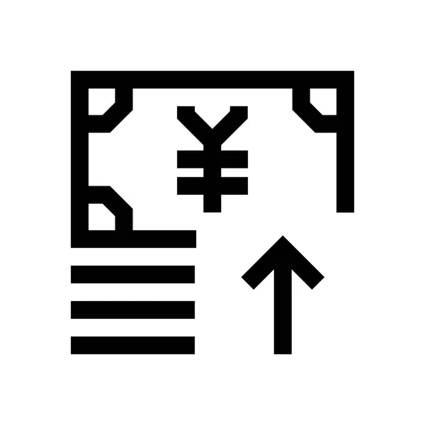 Japanseyen mini line, pictogram — Stockvector