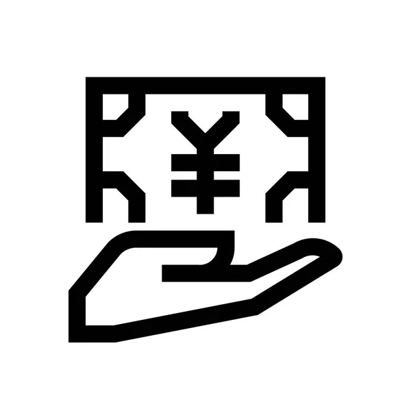 Japanseyen mini line, pictogram — Stockvector