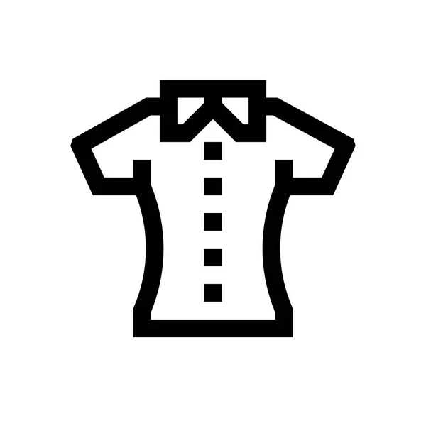 Vestido mini línea, icono — Vector de stock