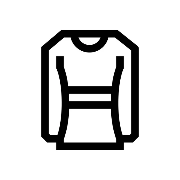 Vestido mini linha, ícone — Vetor de Stock
