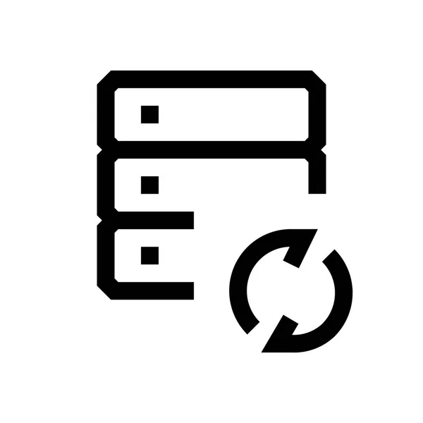 Databas mini line, ikon — Stock vektor