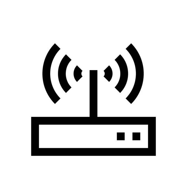 Connessione wireless mini linea, icona — Vettoriale Stock