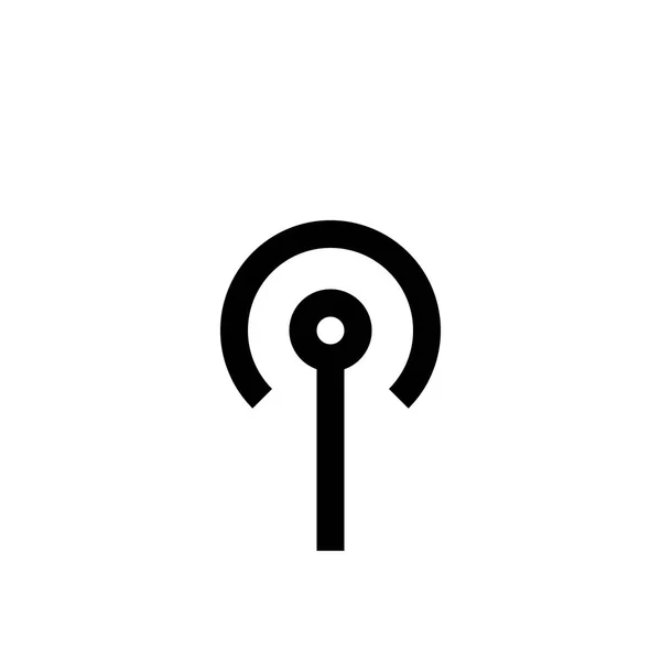 Conexión inalámbrica mini línea, icono — Vector de stock