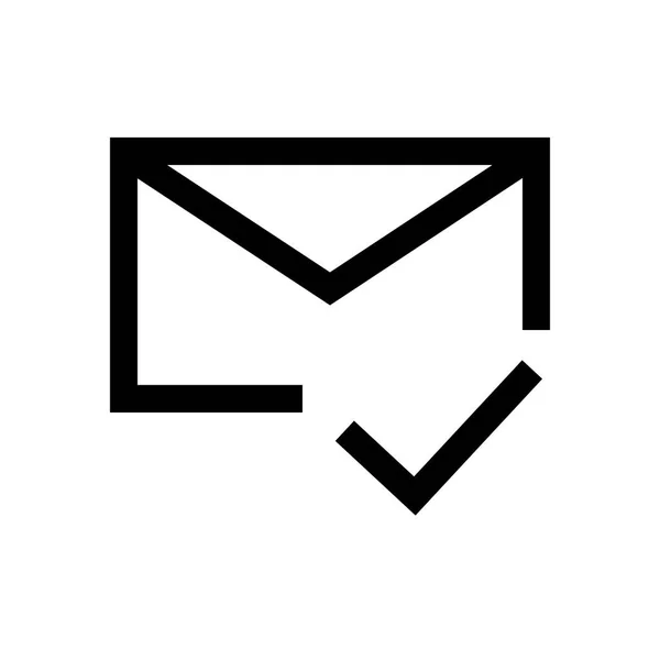 Post, E-Mail Mini-Line, Symbol — Stockvektor