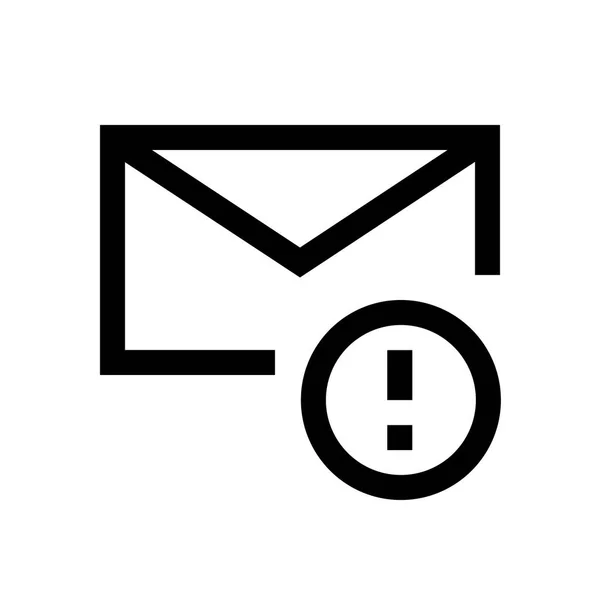 Courrier, email mini ligne, icône — Image vectorielle