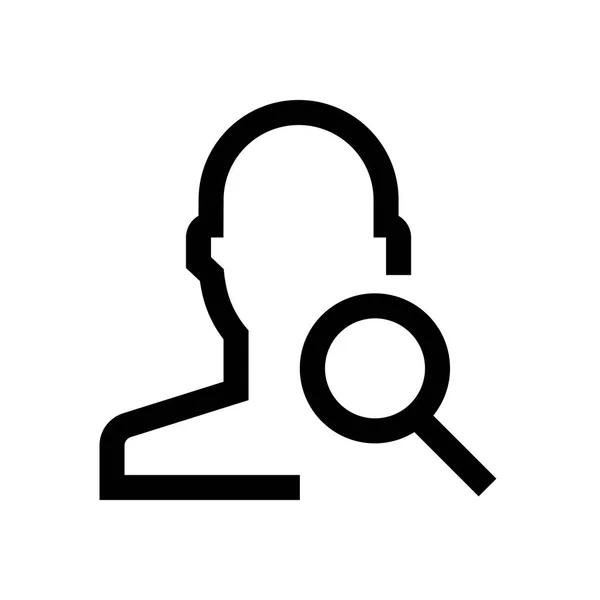 Mannelijke avatar mini line, pictogram — Stockvector