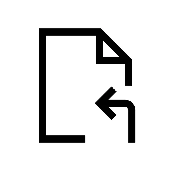 Файл мини-линии, значок — стоковый вектор