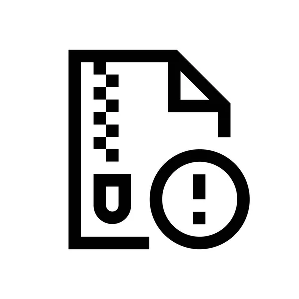 Komprimierte Datei Mini-Zeile, Symbol — Stockvektor