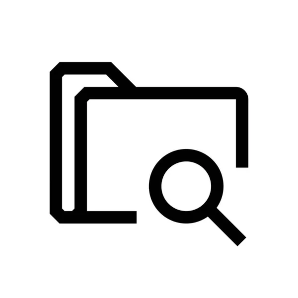 Folder mini line, ikona — Wektor stockowy