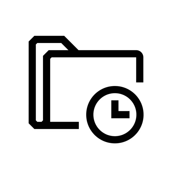 Folder mini line, ikona — Wektor stockowy