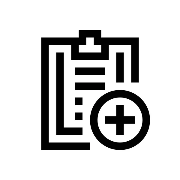 Büroklammer Mini Line, Symbol — Stockvektor