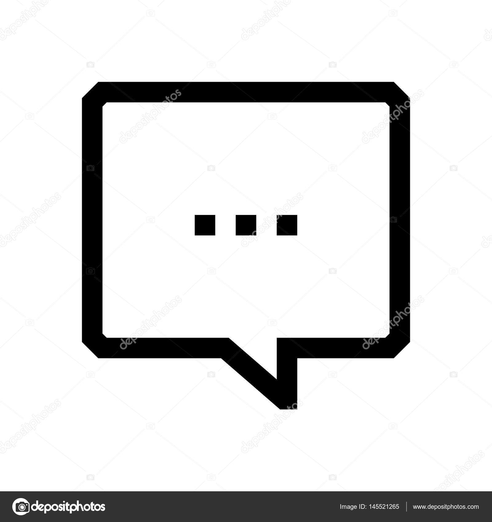 Speech bubble mini line, icon Stock Vector Image by ©Howcolour #145521265
