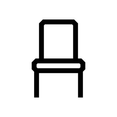 Sandalye mini çizgi, simgesi