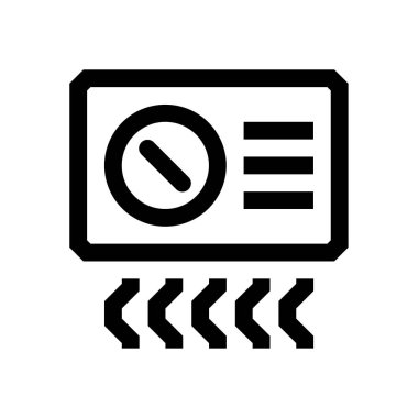 Klima mini çizgi, simgesi