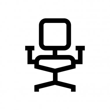 Sandalye mini çizgi, simgesi