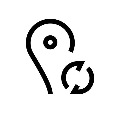 Konumu mini çizgi, simgesi