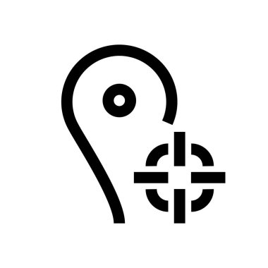 Konumu mini çizgi, simgesi