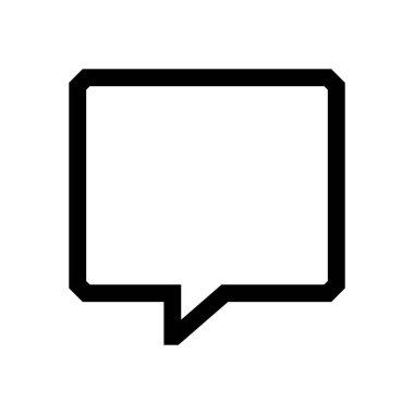 Konuşma balonu mini çizgi, simgesi