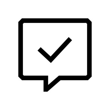 Konuşma balonu mini çizgi, simgesi