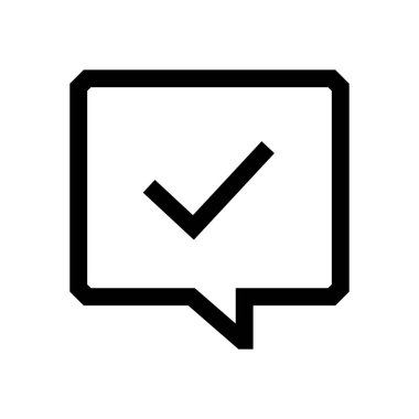 Konuşma balonu mini çizgi, simgesi