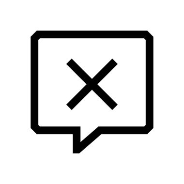 Konuşma balonu mini çizgi, simgesi