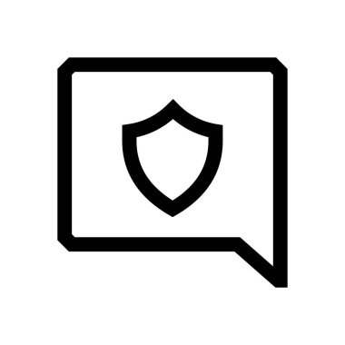 Konuşma balonu mini çizgi, simgesi