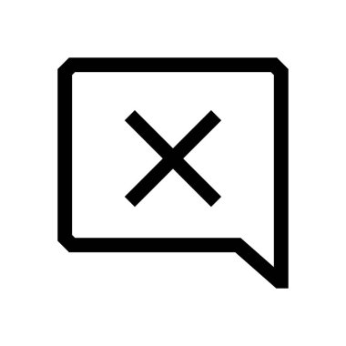 Konuşma balonu mini çizgi, simgesi