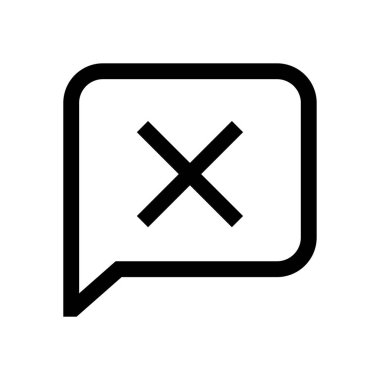 Konuşma balonu mini çizgi, simgesi