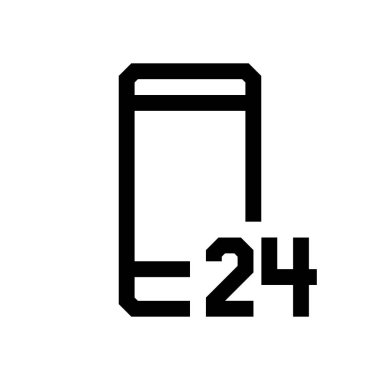 Cep telefonu mini çizgi, simgesi