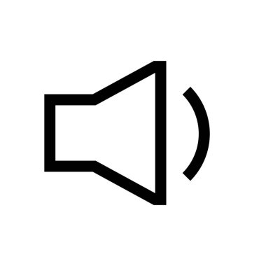 Ses mini çizgi, simgesi