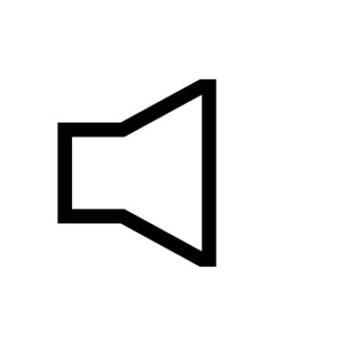 Ses mini çizgi, simgesi