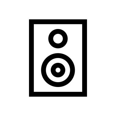 Ses aygıtı mini çizgi, simgesi