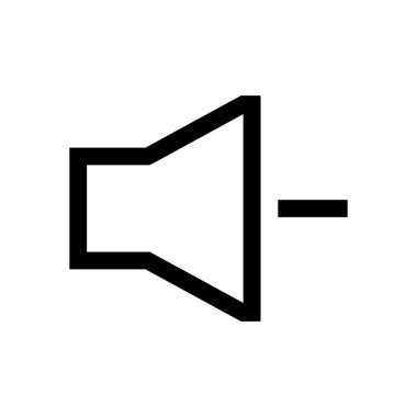 Ses mini çizgi, simgesi