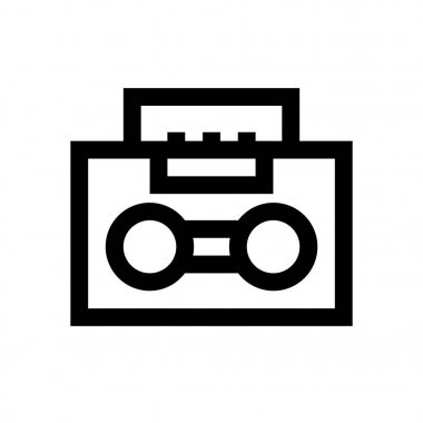 Ses aygıtı mini çizgi, simgesi