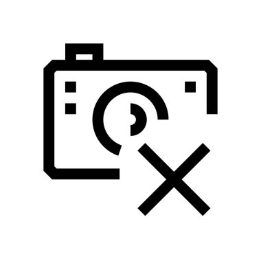 Kamera mini çizgi, simgesi