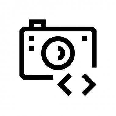 Kamera mini çizgi, simgesi