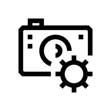 Kamera mini çizgi, simgesi