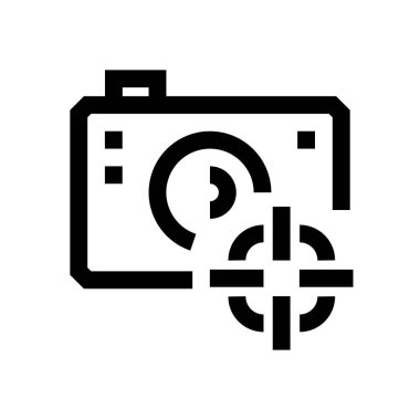 Kamera mini çizgi, simgesi