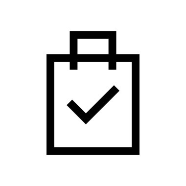 Alışveriş sepeti mini çizgi, simgesi