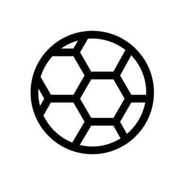 Spor top mini çizgi, simgesi