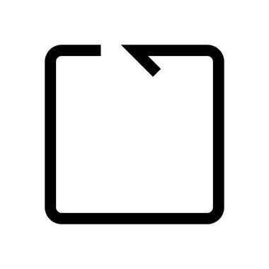 Ok mini çizgisi, simgesi