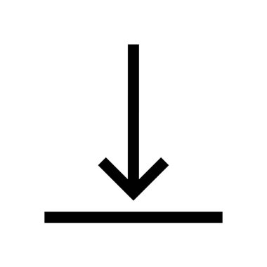 Ok mini çizgisi, simgesi