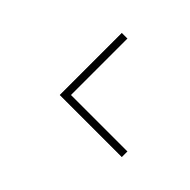 Ok mini çizgisi, simgesi