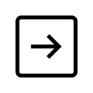 Ok mini çizgisi, simgesi