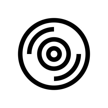 Kompakt disk mini çizgi, simgesi